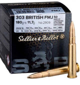 Sellier & Bellot .303 British  180Gr FMJ pack of 50 rounds