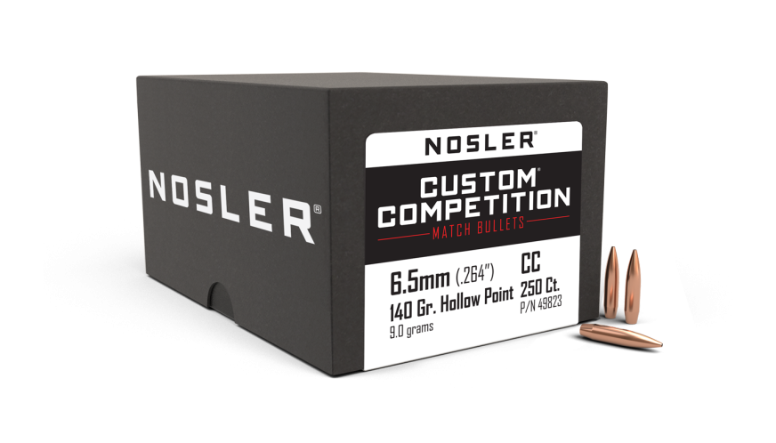 Nosler 6.5mm 140gr HPBT Custom Competition 250 count