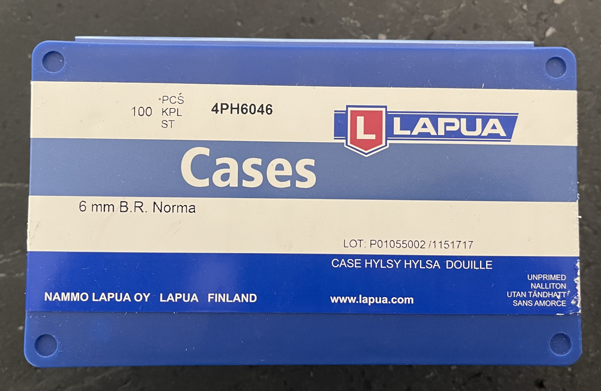 Lapua Cases 6 mm B.R Norma