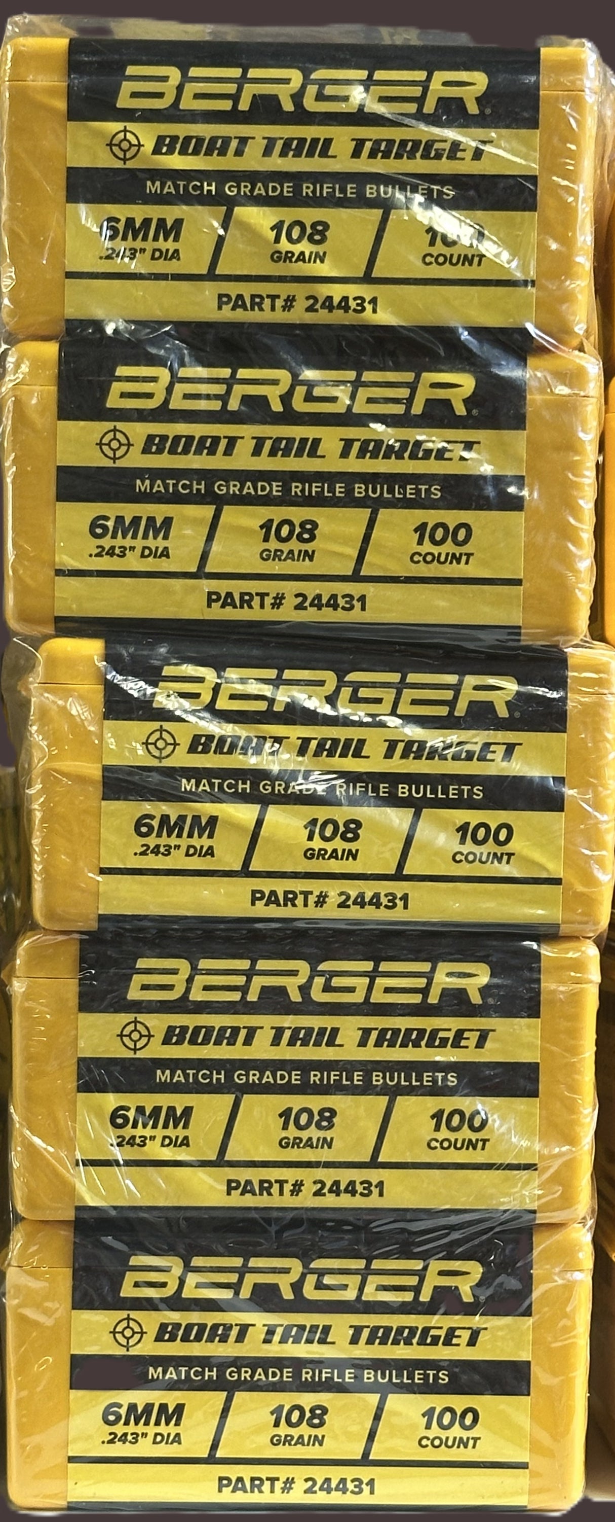 Berger 6mm 108g block of 5