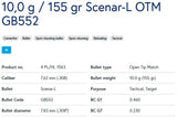 Lapua .308 Win 155Gr Scenar- L Projectiles - Limited time - special price