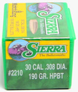 Sierra .30 Cal - 190g  HPBT MatchKing(100) Special - Limited Time Only