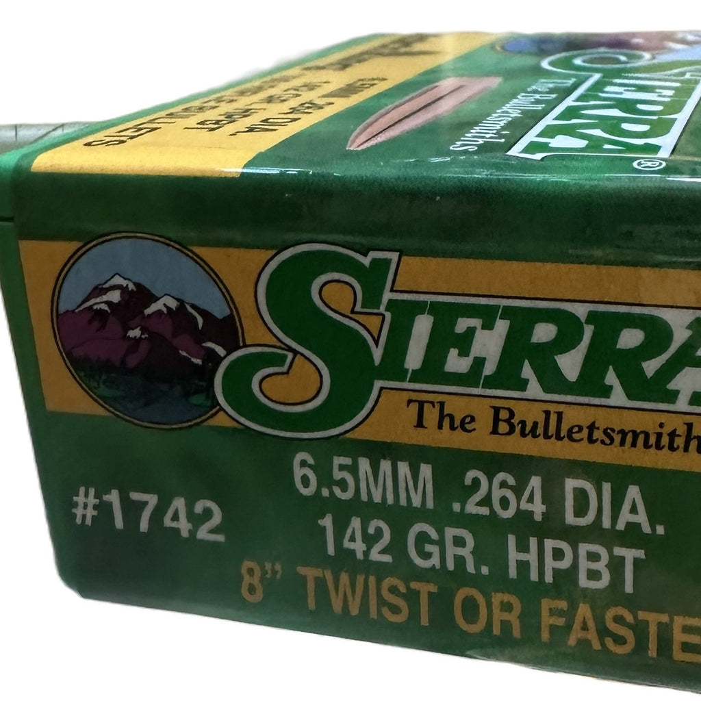Sierra 6.5 mm 142 Gr HPBT Match King  # 1742  100 count box