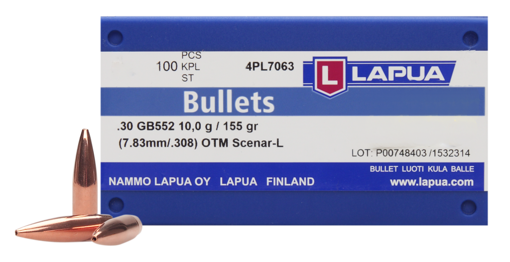 Lapua Scenar-L Projectiles .308Win 155Gr(1000)